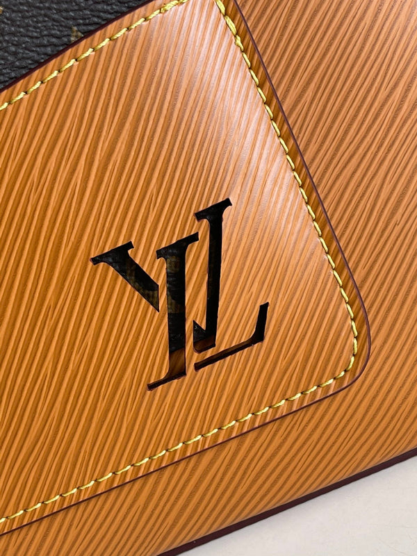 MARELLE 25 HONEY GOLD EPI GRAINED COWHIDE LEATHER