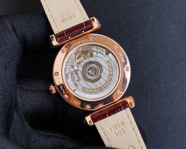 IMPERIALE 36MM AUTOMATIC ROSE GOLD CASE LEATHER STRAP