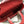 LARGE LADY BAG 32CM RED CANNAGE LAMBSKIN