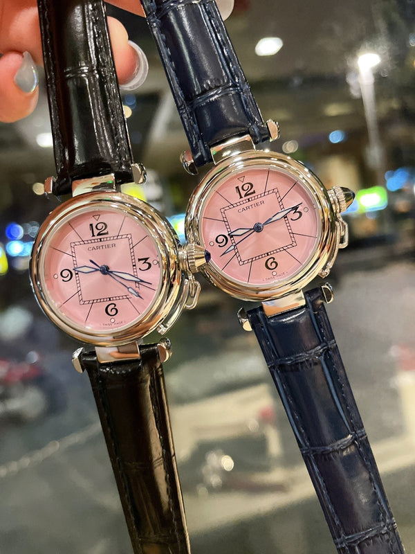 PASHA DE CARTIER 35MM QUARTZ PINK DIAL