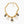 MULTI CHARM PINK GOLD  BLACK ENAMEL NECKLACE