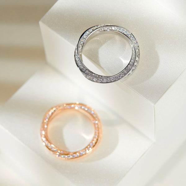 SPIRAL DIAMOND RING
