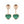 HAPPY HEART PINK GOLD DROP EARRINGS