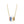 QUATRE 4 ROW PEDANT BLUE GOLD NECKLACE