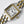 PANTHERE 27MM GOLD SILVER CASE WHITE DIAL