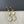 LUCKY STAR GOLD DIAMOND MOP 3 MOTIF DROP EARRINGS