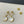 LUCKY STAR GOLD DIAMOND MOP 3 MOTIF DROP EARRINGS