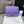 MINI SQUARE FLAP BAG 17CM PURPLE CAVIAR SILVER HARDWARE