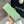 MINI RECTANGLE FLAP BAG 20CM LIME LAMBSKIN GOLD HARDWARE