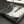 CC HOBO MINI 20CM BLACK GREY LAMBSKIN SILVER HARDWARE