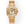 SANTOS LADY 35.1MM GOLD CASE GOLD DIAL DIAMOND BEZEL