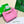 BV SMALL ANDIAMO 25CM PINK LAMBSKIN