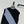 HM Embroidered Logo Vest in Black and Blue Cashmere