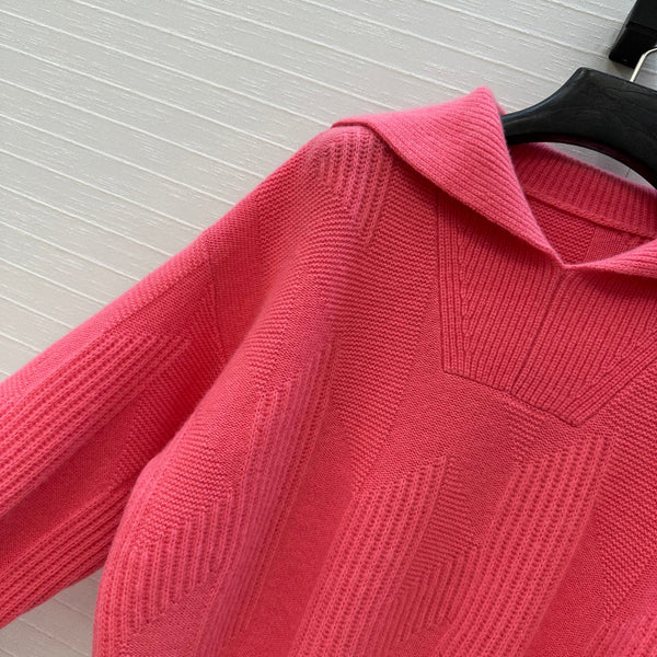 HM Letter Sweater in Red Cashmere