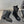 CC 25S Round-Toe Zippered Ankle Boots in Black Glossy Cowhide and Embroidered Latticework 442502