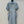 BV V-neck  Rolled-Up Sleeve Dress in Light Blue Tencel