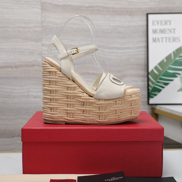 VL Flatform Sandal 15mm In Off Whide Cowhide 456395