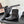 CC 25P Show-Style Platform Wedge Mary Jane Boots Black Patent Cowhide 458772