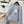 CC 25B Round Neck Single-breasted Furry Sleeve Cardigan Light Blue Cashmere