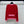 CC 25F Round-Neck Knitted Long-Sleeved Cardigan Red Wool