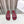 CD DWAY flat flip-flop colorblocked logo embroidery burgundy 15mm cowhide
