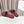 CD DWAY flat flip-flop colorblocked logo embroidery burgundy 15mm cowhide