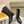 Fendi Ankle Boots F Embossed Pattern Black Cowhide 463741