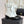 CC 25A Pleated-Collar Bow-Tie Stretch Ankle Boots White Lambskin 473356