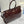 Pra Lux Soft Waxed Leather 1BA439 Extra Large 42cm Handbag Burgundy 267459