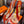 HM Saddle Long Scarf 200cm Orange Cashmere 828666