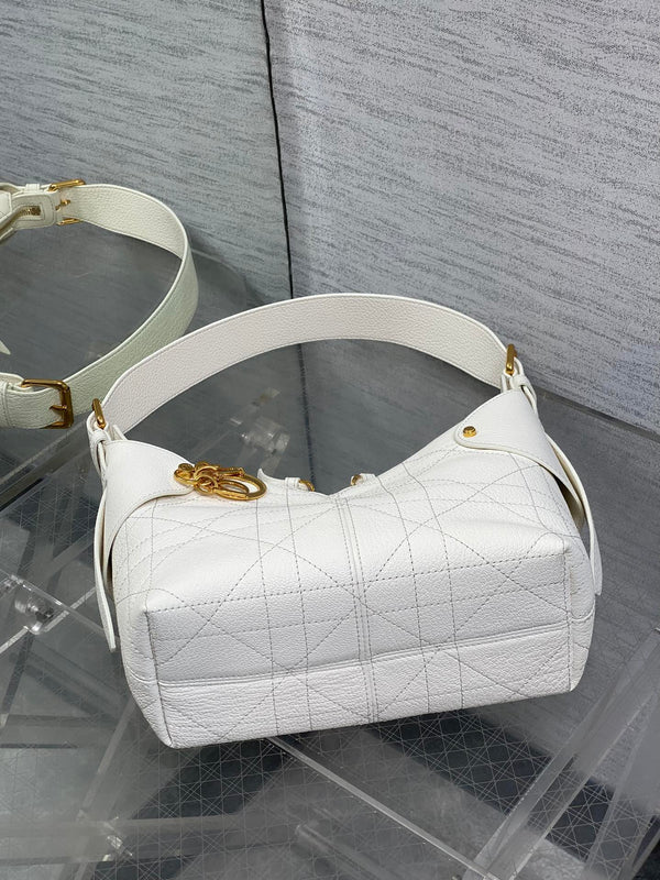 CD VOYAGE Handbag 23cm White Cowhide