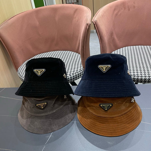 PRA 25 FISHERMAN HAT DARK BLUE SUEDE 823471
