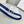 CD Saddle Belt 20mm Blue Calfskin Metal Buckle