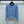 CC 25 Round Neck Striped Knitted Wool Blue Cardigan