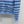 CC 25 Round Neck Striped Knitted Wool Blue Cardigan