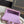 Mini CF 25 Flap Bag Purple Shearling