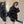 CC Velvet Bow-Tie Long Down Black Jacket