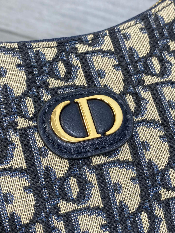 CD Shoulder Bag 19cm Monogram Oblique Fabric GHW