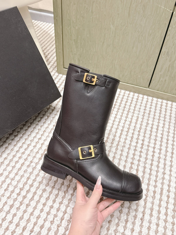 Chanel Vintage Chelsea Boots Black Calfskin 567774
