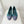 Chanel 25 Ballet Flat Green Mix Gray Suede 566822