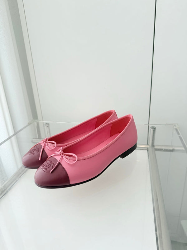 ballet flats pink mix burgundy  lambskin 566821