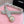 CC Stamp Buckle Women Belt 30mm Elastic Silver Cowhide 196842