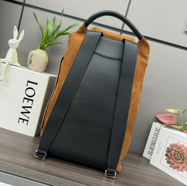 Loewe Flamenco BackPack 36 Brown Suede 274692