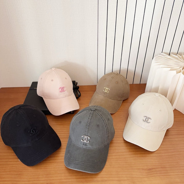 Chanel New Baseball Cap Grey in Cotton 960123