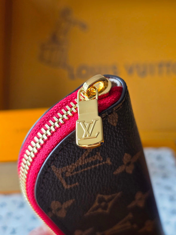 LV Christmas Edition Cat Pencil Case Brown Canvas 274994