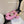 Maison Margiela Split-Toe Peep-Toe Chunky Heel Slingback Pink in Sheepskin 580435