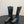 Maison Margiel 25ss Cool Square Toe Tall Riding Boots Black Glossy Leather 580415