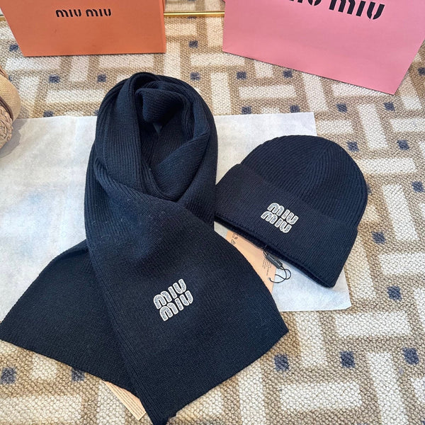 Miu Miu Black Wool Knit Set 979745