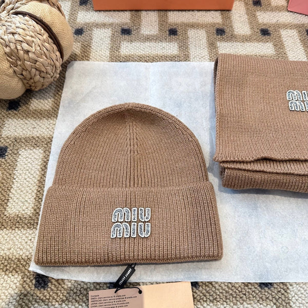 Miu Miu Brown Wool Knit Set 979748