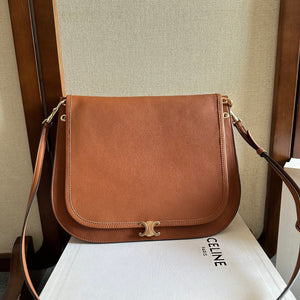 Celine Besace Soft Triome Brown Handbag in Lambskin 276305